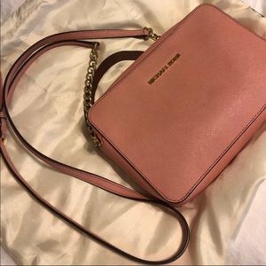 MK leather Jet Set Crossbody (Large)